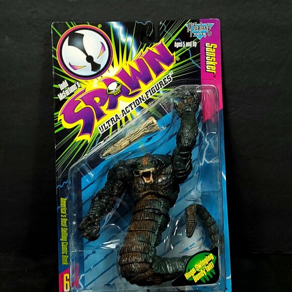 Spawn Action Figure SANSKER Series 6 McFarlane Toys 1996 Swinging Tail New - Picture 1 of 5
